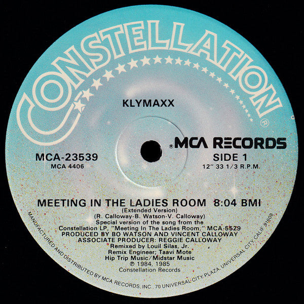 Klymaxx : Meeting In The Ladies Room (12")