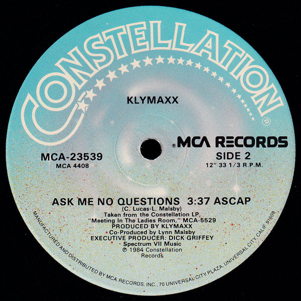 Klymaxx : Meeting In The Ladies Room (12")