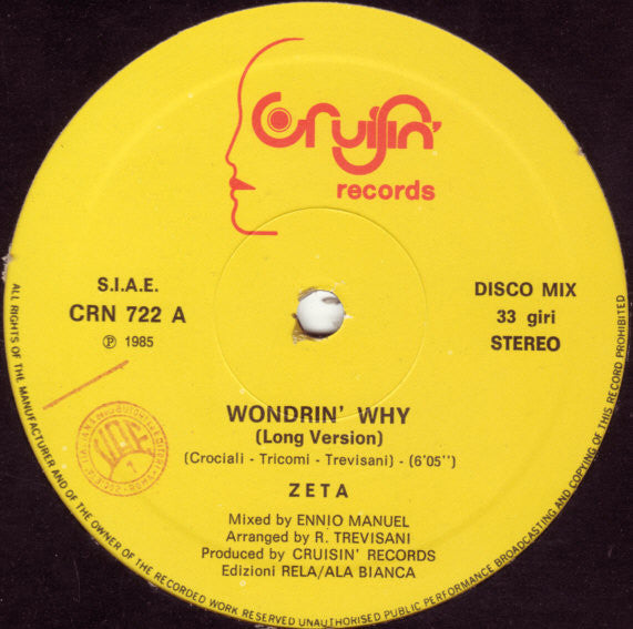 Zeta (4) : Wondrin' Why (12")