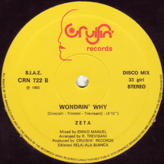 Zeta (4) : Wondrin' Why (12")