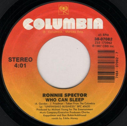 Ronnie Spector : Who Can Sleep (7", Single)
