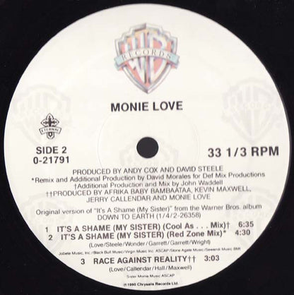 Monie Love : It's A Shame (My Sister) (12", Maxi)