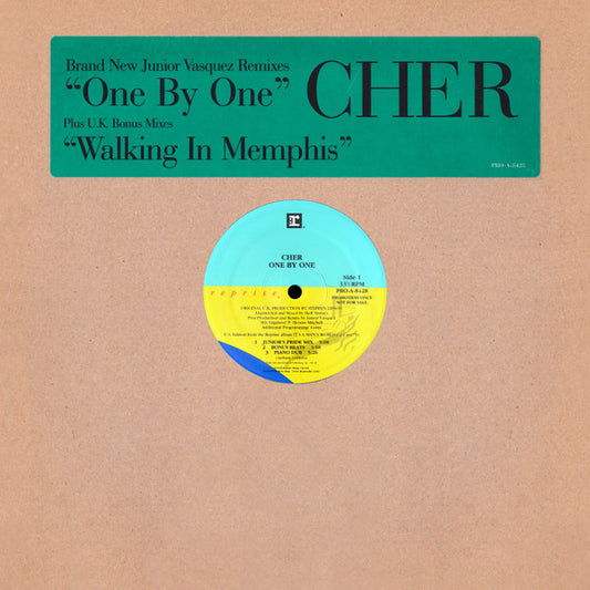 Cher : One By One / Walking In Memphis (12", Promo)