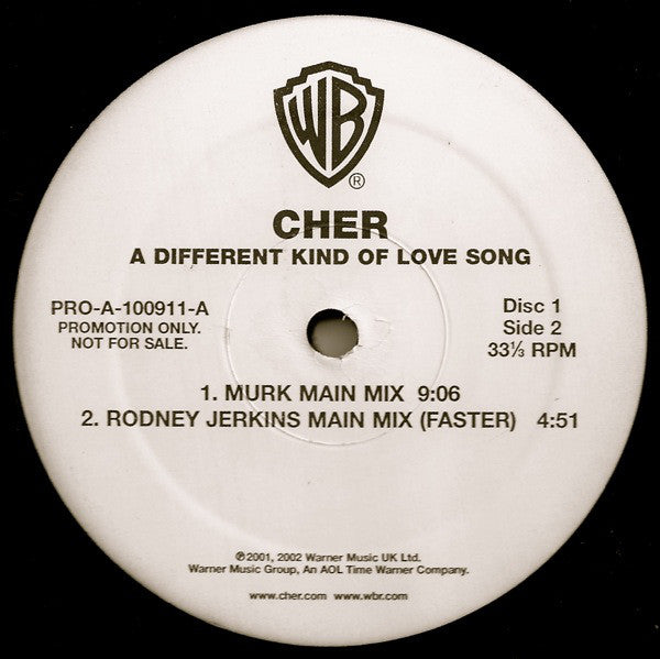Cher : A Different Kind Of Love Song (2x12", Advance, Promo)