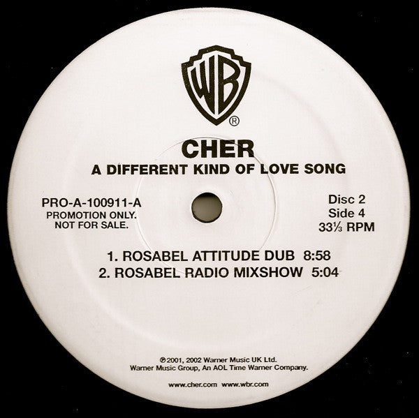 Cher : A Different Kind Of Love Song (2x12", Advance, Promo)