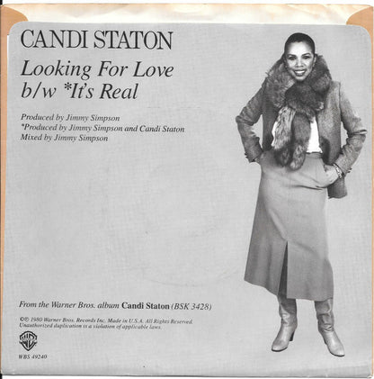 Candi Staton : Looking For Love (7", Single, Mono, Promo)