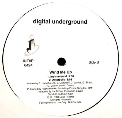 Digital Underground : Wind Me Up (12", Promo)