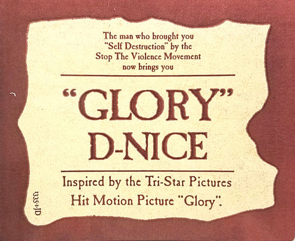 D-Nice : Glory / It's All About Me (12", Promo)