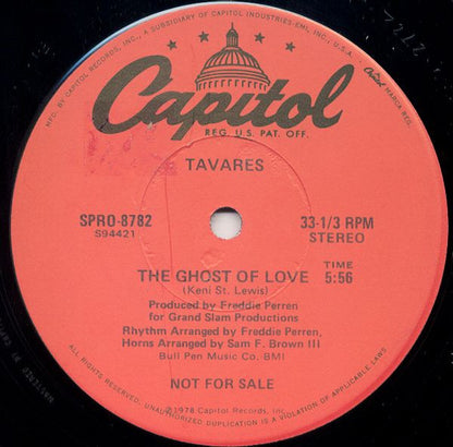 Tavares / Maze Featuring Frankie Beverly : The Ghost Of Love / Workin' Together (12", Promo)