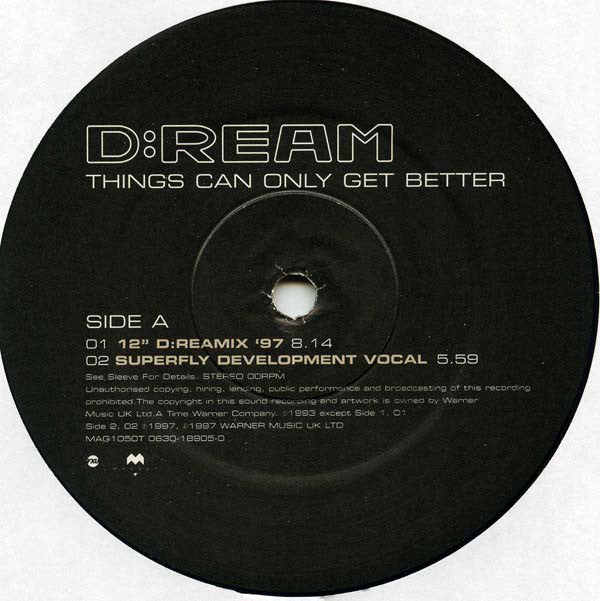 D:Ream : Things Can Only Get Better (12")