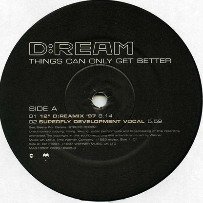 D:Ream : Things Can Only Get Better (12")