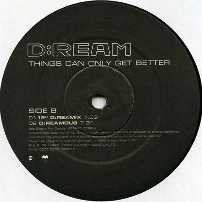 D:Ream : Things Can Only Get Better (12")