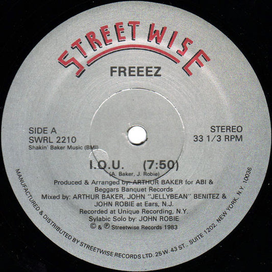 Freeez : I.O.U. (12")