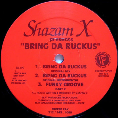 Shazam X : Bring Da Ruckus (12", EP)
