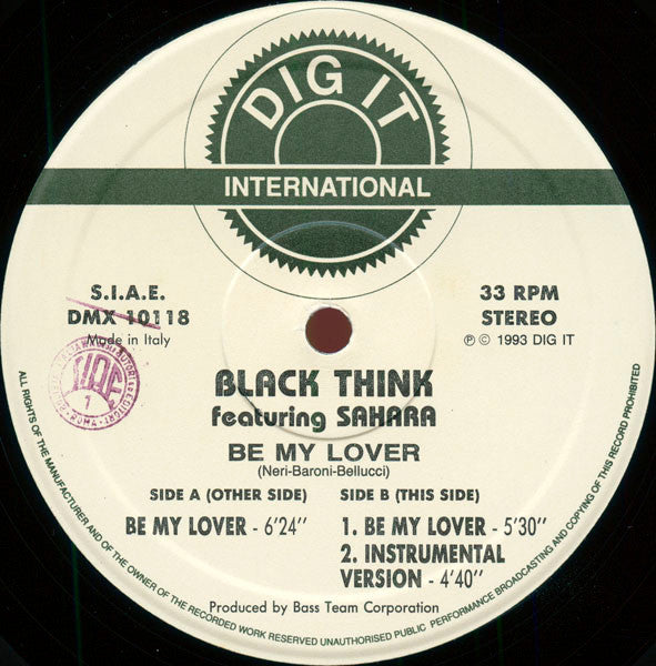 Black Think Feat. Sahara : Be My Lover (12")