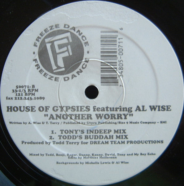 House Of Gypsies Featuring Al Wise : Another Worry (12")