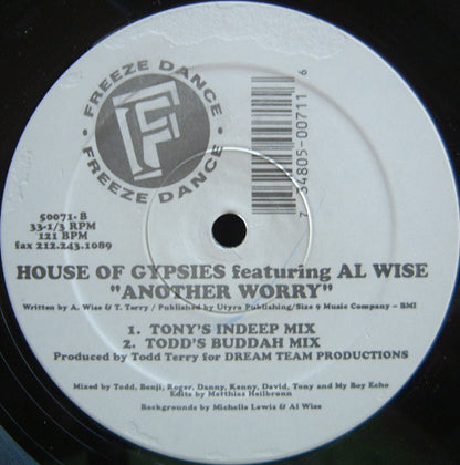 House Of Gypsies Featuring Al Wise : Another Worry (12")