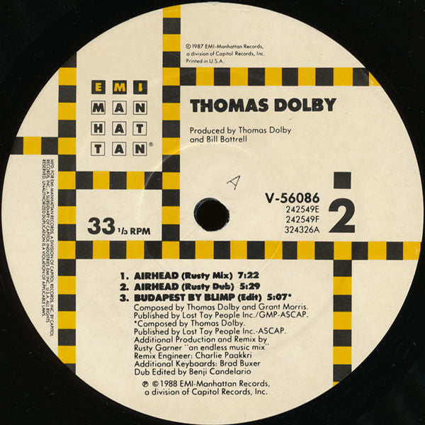 Thomas Dolby : Airhead (12", All)