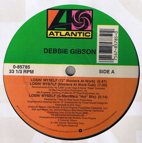 Debbie Gibson : Losin' Myself (12")