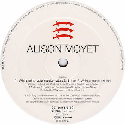 Alison Moyet : Whispering Your Name (12")