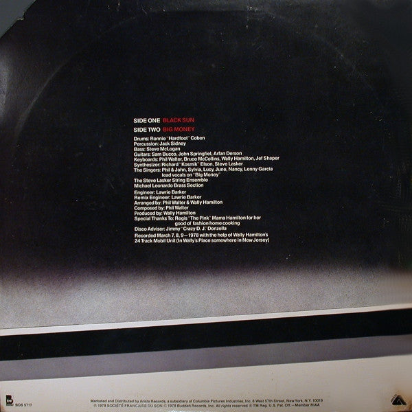 Black Sun (7) : Disco Heat (LP, Album)