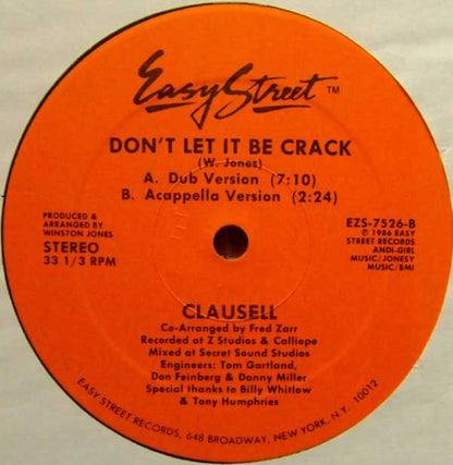 Clausell : Don't Let It Be Crack (12")