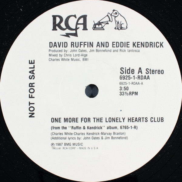 David Ruffin And Eddie Kendricks : One More For The Lonely Hearts Club (12", Promo)