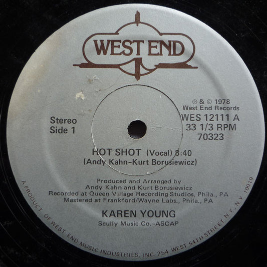 Karen Young : Hot Shot (12", Single)