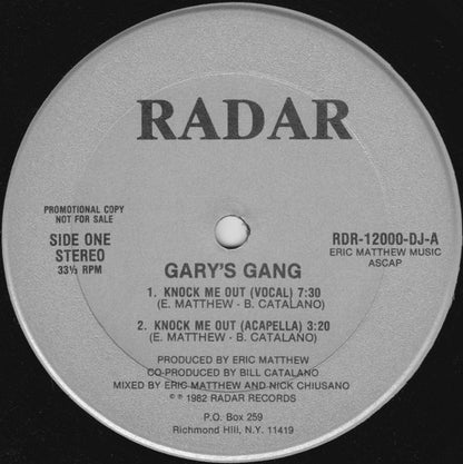 Gary's Gang : Knock Me Out (12", Promo, Gre)