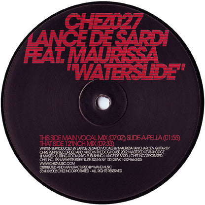 Lance DeSardi Feat. Maurissa Tancharoen : Waterslide (12")