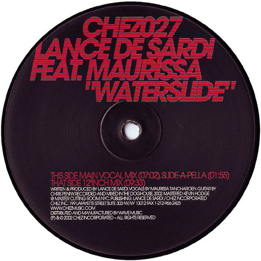 Lance DeSardi Feat. Maurissa Tancharoen : Waterslide (12")