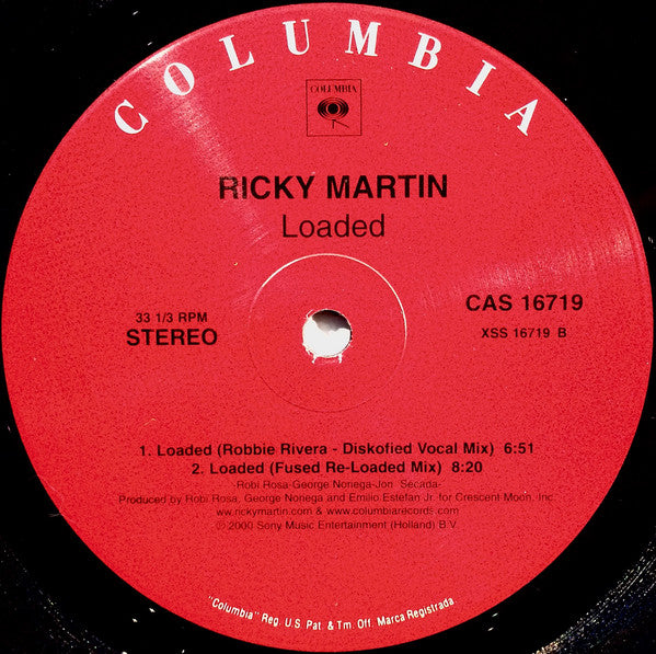 Ricky Martin : Loaded (12")