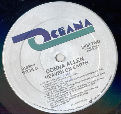 Donna Allen : Heaven On Earth (LP, Album)