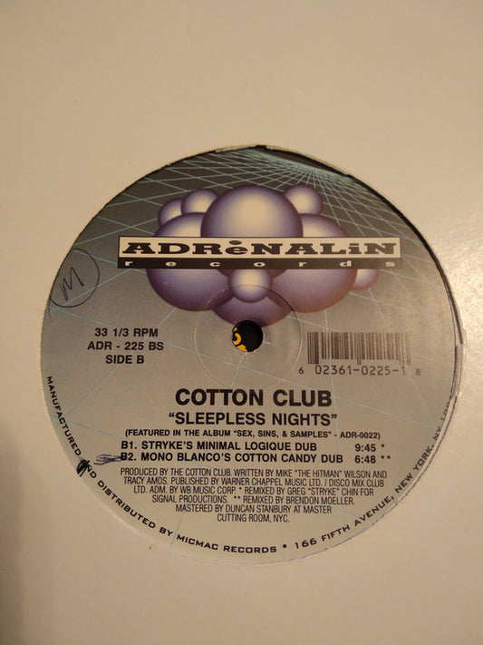 Cotton Club : Sleepless Nights (12")