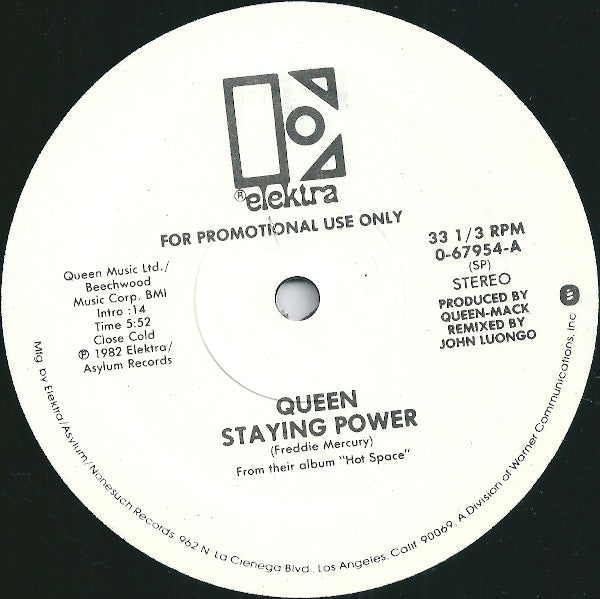 Queen : Staying Power (12", Promo)