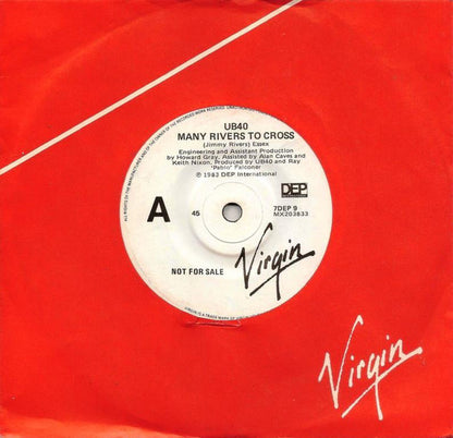 UB40 : Many Rivers To Cross (7", Single, Promo)