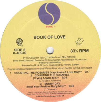 Book Of Love : Counting The Rosaries (12", Maxi)