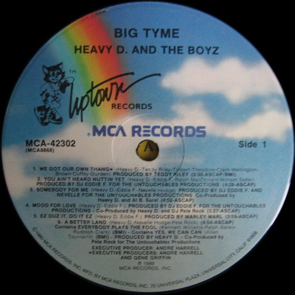 Heavy D. & The Boyz : Big Tyme (LP, Album, Pin)