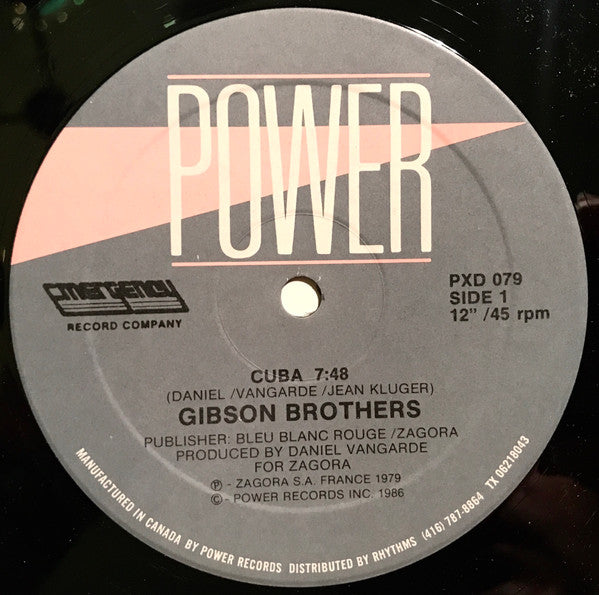 Gibson Brothers : Cuba / Que Sera Mi Vida (If You Should Go) (12", Single)
