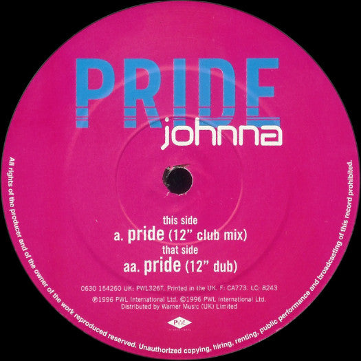 Johnna : Pride (12")