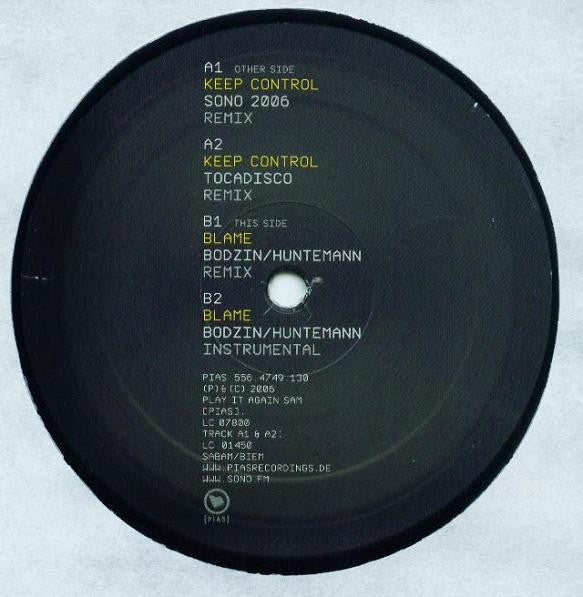 Sono : Keep Control / Blame RMXD (12")