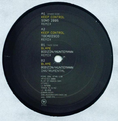 Sono : Keep Control / Blame RMXD (12")