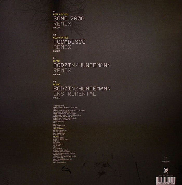 Sono : Keep Control / Blame RMXD (12")