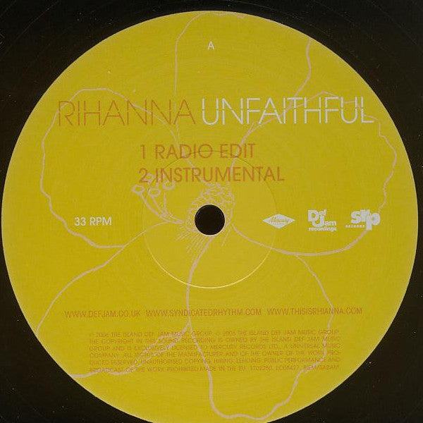 Rihanna : Unfaithful (12", Single)