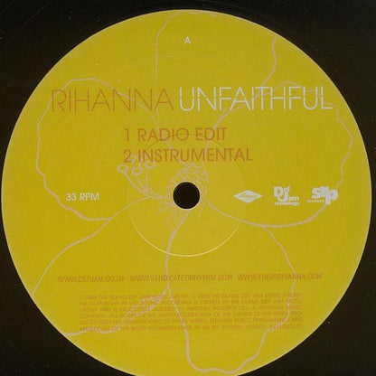Rihanna : Unfaithful (12", Single)