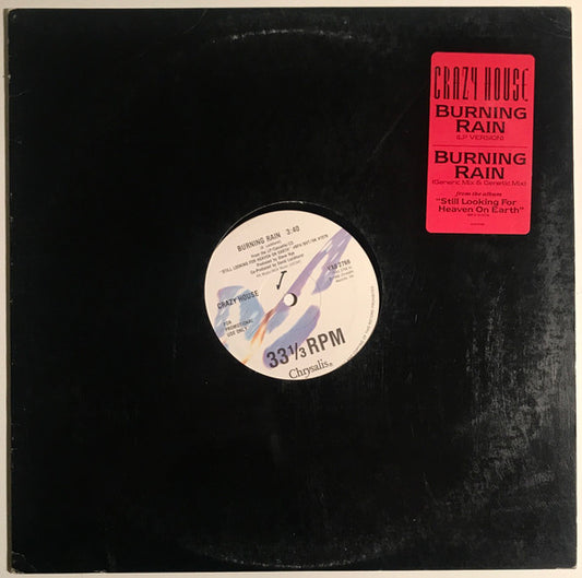 Crazy House : Burning Rain (12", Promo)