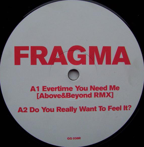 Fragma : Everytime You Need Me (Remixes) (12", Promo)