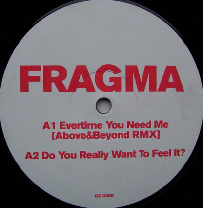 Fragma : Everytime You Need Me (Remixes) (12", Promo)