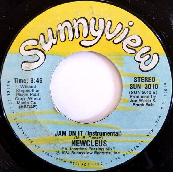 Newcleus : Jam On It (7", Single, Styrene)