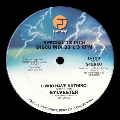 Sylvester : I (Who Have Nothing) (12", Single)